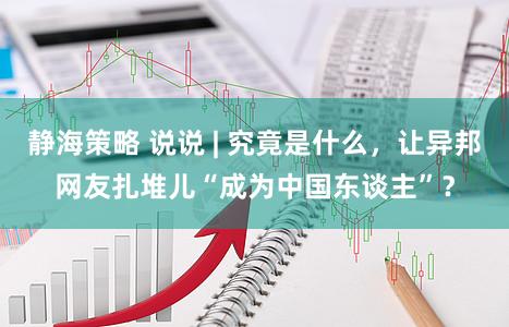 静海策略 说说 | 究竟是什么，让异邦网友扎堆儿“成为中国东谈主”？