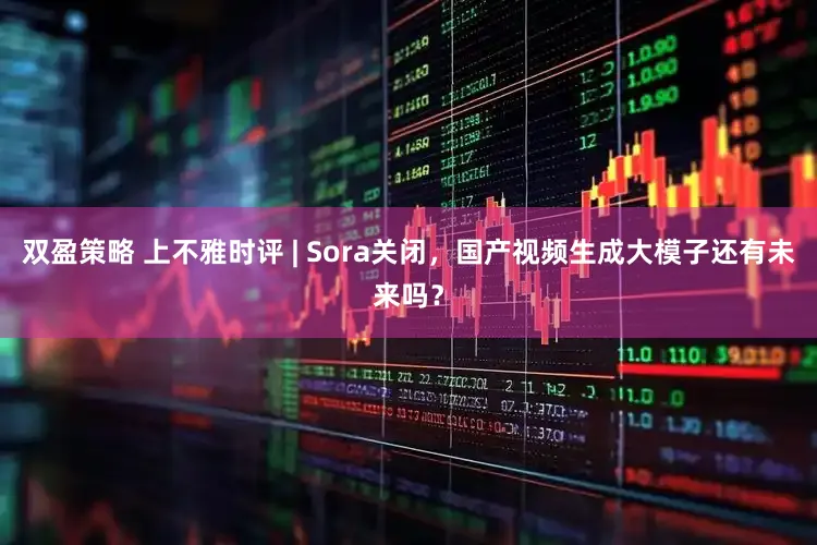 双盈策略 上不雅时评 | Sora关闭，国产视频生成大模子还有未来吗？