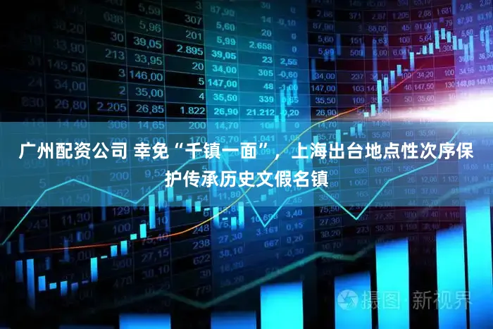 广州配资公司 幸免“千镇一面”，上海出台地点性次序保护传承历史文假名镇