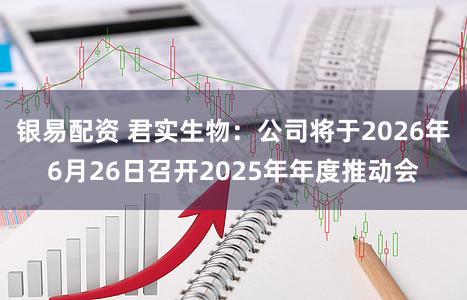 银易配资 君实生物：公司将于2026年6月26日召开2025年年度推动会