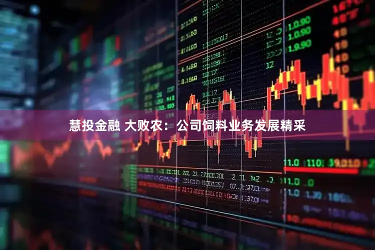 慧投金融 大败农:公司饲料业务发展精采